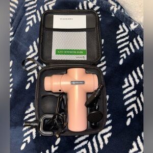 Pink Massage Gun with Accessories